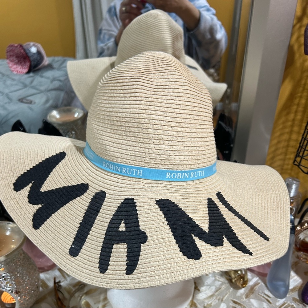 Spring Closet Cleaning - Big “Miami” Floppy Straw Hat - Robin Ruth!